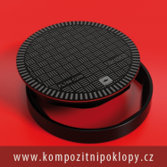 kompozitn poklop kruhov svtlost 760mm, tda zaten B125, vodotsn, pachotsn nabz firma KRAFT Servis s.r.o., www.kompozitnipoklopy.cz