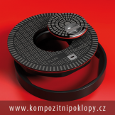 kompozitn poklop s inspeknm vkem, JS 610mm, B125