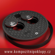 kompozitn poklop kruhov svtlost 1020mm s integrovanmi inspeknmi vky, tda zaten C250, vodotsn, pachotsn nabz firma KRAFT Servis s.r.o., www.kompozitnipoklopy.cz