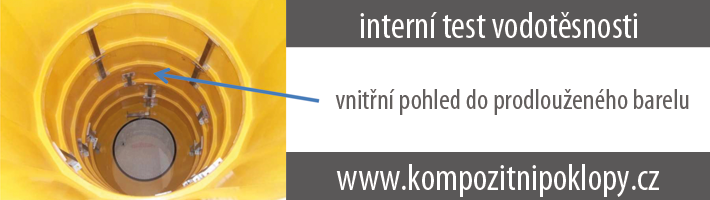 intern test vodotsnosti kompozitnch poklop, vnitn pohled do prodlouenho barelu, www.kompozitnipoklopy.cz, KRAFT Servis s.r.o.