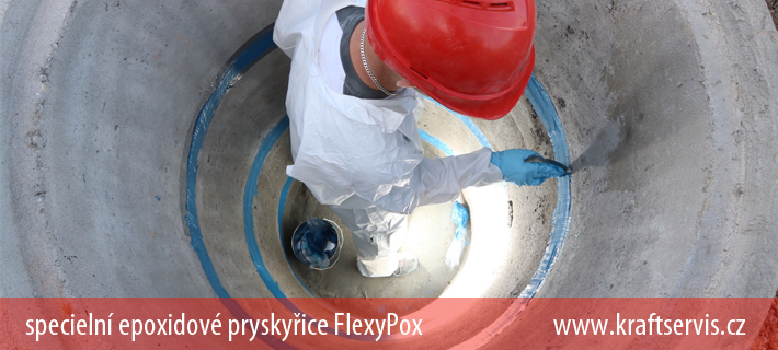 FlexyPox je flexibiln� syst�m epoxidov� prysky�ice na b�zi dvou komponent�  ur�en� k manueln�mu pou�it� pro lepen� pohybliv�ch stavebn�ch d�l�. www.kraftservis.cz