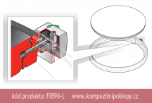 vnj uzamykn kruhovch kompozitnch poklop typ FIB90-L