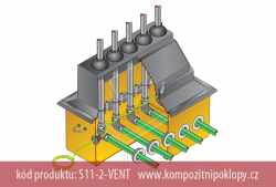 odvzdu��ovac� kompozitn� �achta typ S11-2-VENT, 1100x800mm, pevn� kompozitn� �achta, www.kompozitnipoklopy.cz 