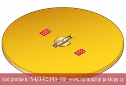kompozitn� poklop S-LID-ROUND-100 pro �achtov� syst�my FL100, www.kompozitnipoklopy.cz