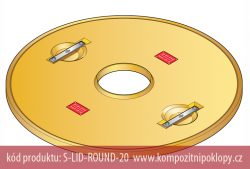kompozitn� poklop S-LID-ROUND-20 pro �achtov� syst�my FL90, www.kompozitnipoklopy.cz