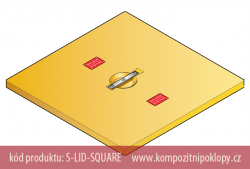 kompozitn� poklop S-LID-SQUARE pro �achtov� syst�my FL76, www.kompozitnipoklopy.cz