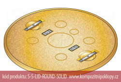 kompozitn� poklop S-S-LID-ROUND-SOLID pro �achtov� syst�my FL90, www.kompozitnipoklopy.cz