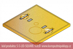 kompozitn� poklop S-S-LID-SQUARE-SOLID pro �achtov� syst�my FL76, www.kompozitnipoklopy.cz