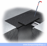 kompozitn� poklop panelov� A15-1000-1800, voln� ulo�en� poklopu na ���ku se st�edov�m nosn�kem, www.kompozitnipoklopy.cz - KRAFT Servis s.r.o.