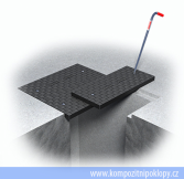 kompozitn poklop panelov C250-1200-1400-117, hloubka panelu 117mm, voln uloen poklopu na ku, www.kompozitnipoklopy.cz - KRAFT Servis s.r.o.