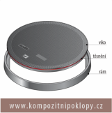 kompozitn� poklop kruhov� JS 900mm, t��da zat�en� A15, vodot�sn�, pachot�sn� nab�z� firma KRAFT Servis s.r.o. - www.kompozitnipoklopy.cz
